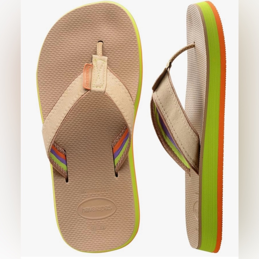 New Havaianas Urban Fusion Sandals Flip Flops in Rose Gold New in multiple sizes